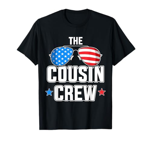 The cousin crew with USA flag for independence day family T-Shirt