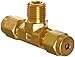 Parker A-Lok 2MBT2N-B Brass Compression Tube Fitting, Branch Tee, 1/8" Tube OD x 1/8" NPT Male x 1/8" Tube OD