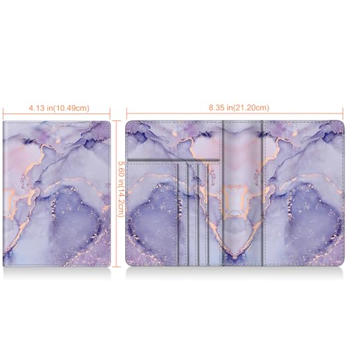 Image of FINTIE Passport Holder, Slim Travel Wallet RFID Blocking Card Case Cover Passport Cover Protector Essentials with Credit Card Slots for Women /Men | Slim