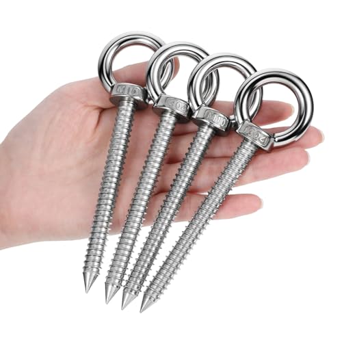 Crochets à œillets autotaraudeuses M10 pour installer votre hamac ou yoga de jardin