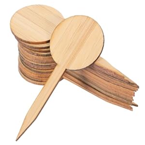 20Pcs Bamboo Plant Labels – Garden Labels for Outdoor Garden Waterproof – Plant Name Tags – Plant Identification Stakes for Succulents Nursery Indoors Greenhouse