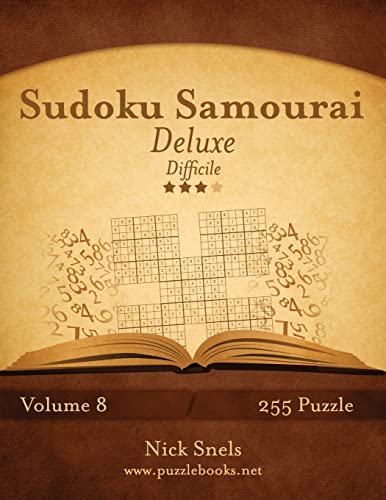 Sudoku Samurai Deluxe - Difficile - Volume 8 - 255 Puzzle (Italian Edition)