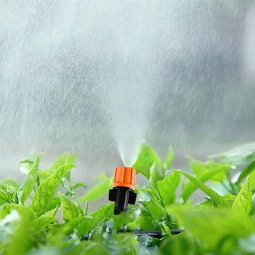 Image of Micro Drip Irrigation Kit Adjustable Nozzle Automatic Watering Kits Garden Micro Irrigation Drip System Plant Watering System for Patio Greenhouse Lawn Mist Cooling System Water Misting Spray