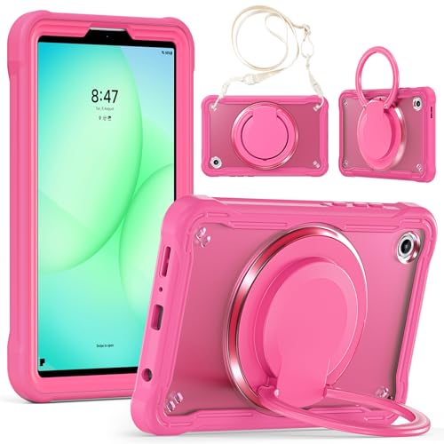 Funda para Samsung Galaxy Tab A11 de 8.7 2025 resistente en color rosa