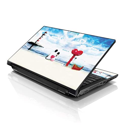 Image of LSS Laptop 15 15.6 Skin Cover with Colorful Love in The Air Pattern for HP Dell Lenovo Apple Asus Acer Compaq - Fits 13.3 inch 14 inch 15.6 inch 16 inch (2 Wrist Pads Free)