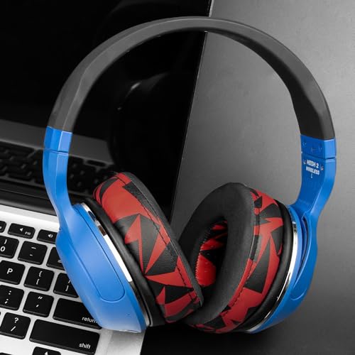 Image of SOULWIT Cooling-Gel Earpads Replacement for Skullcandy Hesh & Hesh 2 Wireless Over-Ear Headphones, Ear Pads Cushions with Noise Isolation Foam - Red Storm