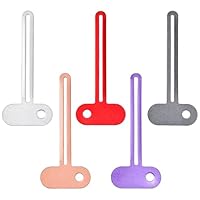 5 Stück Tubenquetscher Edelstahl, Tubenausdrücker, Mehrfarbige Toothpaste Squeezer, Metall Tubenpresse, Tubenaufroller, Zahnpasta Quetscher, für Kosmetik Schuhcreme Handcreme