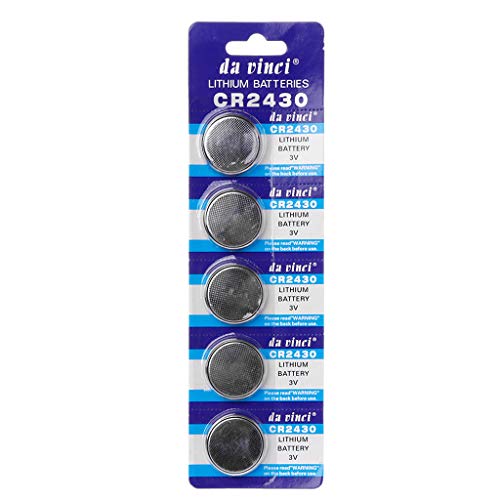 osfanersty Lot de 5 Piles Bouton CR2430 3 V au Lithium électronique DL2430 BR2430 ECR2430 KL2430 EE6229