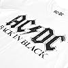 AC/DC Men's Back in Black T Shirt, White, XXL UK #4