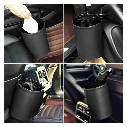 Basurero para coche impermeable y plegable con doble capa 3