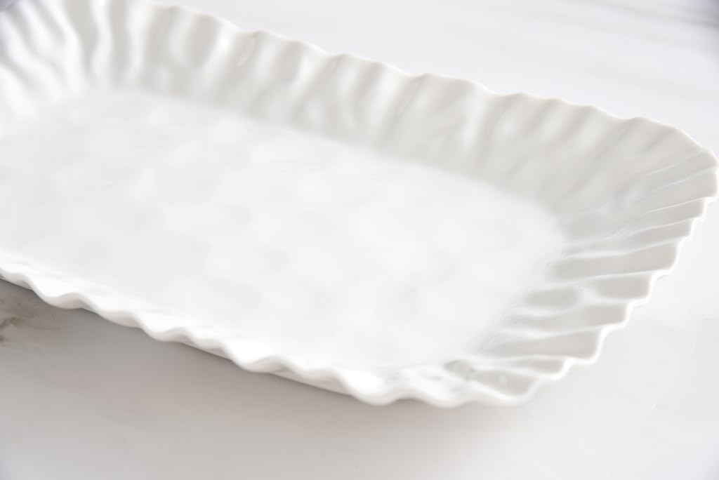 Pampa Bay Mascali Bianca Small Deep Tray, 12" x 8" x 1"