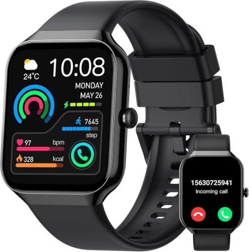 Jugeman Smart Watch for Men Women (Answer/Make Call), 1.96" HD Smartwatch