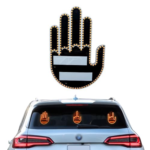 Luz LED de Gestos para Auto, Señal Divertida Interior miniatura 1