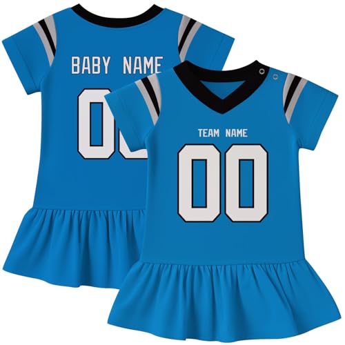 Image of KREDE Baby Clothes Unisex Bodysuit Jersey Style Custom Name Number for Baby Boys