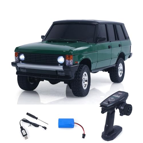 TOUCAN RC HOBBY LDRC LD18401 4 x 4 RC Coche Escalada 1/18 2,4G Simulación Rock Crawler Coche SUV Modelo Listo para Go 280 Motor de Cepillo ESC LED Luz Exterior
