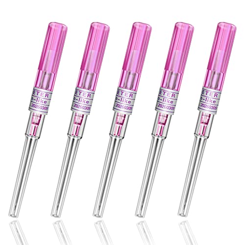 Aiguilles de piercing pour le nez - SOTICA 5PCS Aiguilles de piercing calibre 20 Aiguilles de cathéter IV pour piercing pour le corps stérilisé Outil de piercing pour piercing (20G) Cover