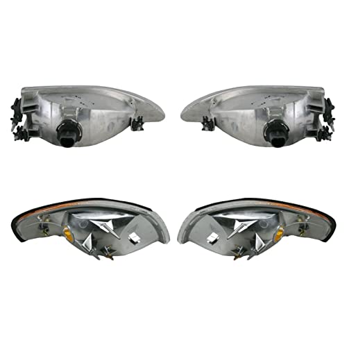 1A Auto Headlights & Parking Corner Lights Left & Right Pair Set For 94-98 Mustang Cobra #TOP1