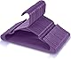 Utopia Home 50er Pack Kunststoffbügel Platzsparend, langlebige Bügel mit Schulterrillen, violett