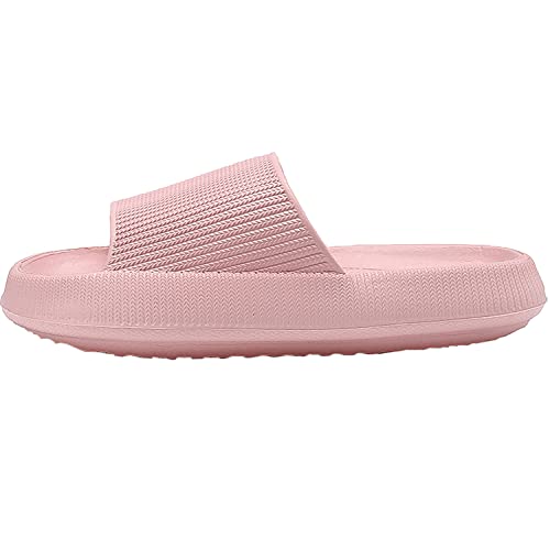 PLMOKN Slippers for women mens pillow cloud slides house indoor and outdoor summer sandals bedroom shower non-slip comfortable open toe slippers2