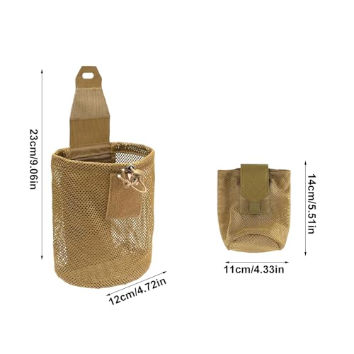 Bolsa de basura pequeña y riñonera de malla compacta 6