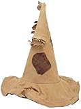 Forum Novelties Women's Tattered Fabric Witch Costume Hat, Brown, One Size