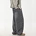qcdyrxf Mens Baggy Jeans Y2k Wide Leg Loose Fit Jeans Streetwear Denim Washed Hip Hop Pants