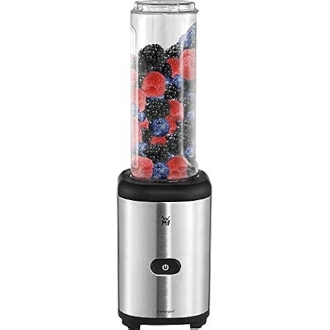 WMF Kult X Mix & Go Mini Smoothie Maker, Standmixer, Blender elektrisch, Shake Mixer 300 Watt, Tritan-Kunststoff Flasche Cover