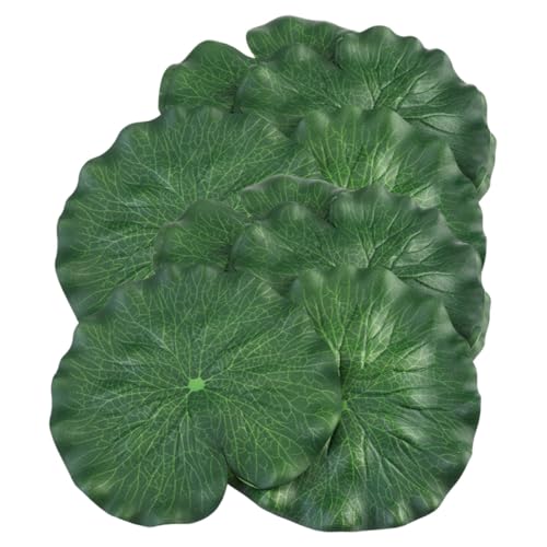 Vaguelly 12piezas Simulación Flotantes Artificiales para Decoración De Estanques Adorno para Estanques De Decoración De para De Peces y del Hogar