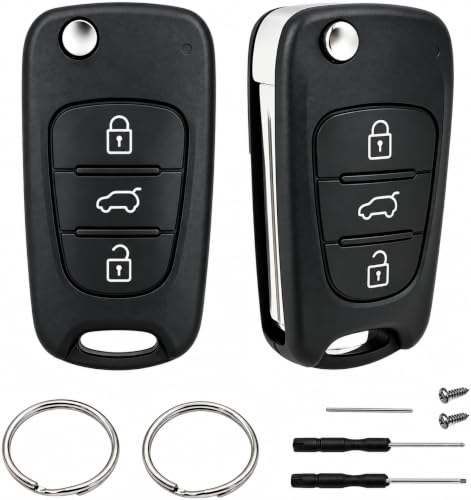 2 Piezas Carcasa Llave para Hyundai ix35 ix20 i30 i20 i10 Kia Sportage Soul