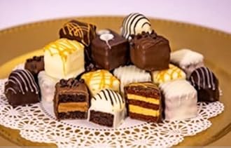 Order Wholesale Chocolate Lovers Petit Fours - Bite Size Frozen Dessert Appetizers (Set of 4 Trays)