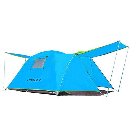 HODLEX Camping Outdoor Tent Durable Waterproof Family Large Tents Easy Setup 4 Person Tent with...