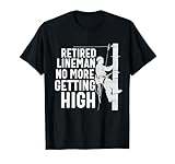Lineman im Ruhestand, Vater, Männer, der in den Ruhestand geht, Kabelnetzbetreiber T-Shirt