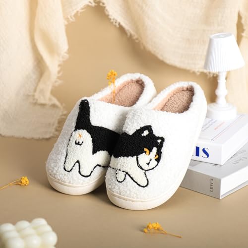 Gaolinci Funny Cat Cotton Slippers, Cute Cat Butt Home Slippers for Women3