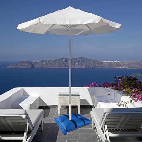 D&ONEHOS Sacos de areia extra grandes com base para guarda-chuva, 49,9 kg, peso de saco de areia par