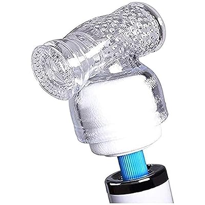 Magic Wand Attachment for Men's Training, Medium Size Massage Head Cover, TPE Material, 1.77-inch Inner Diameter(clear/3Pcs)