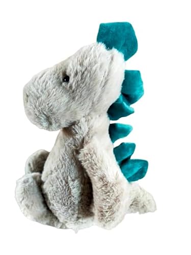 PELUCHE DOUDOU DINOSAURE TOUT DOUX POUR BEBE,TON BLEU GRIS,IDEE CADEAU OU LISTE DE NAISSANCE