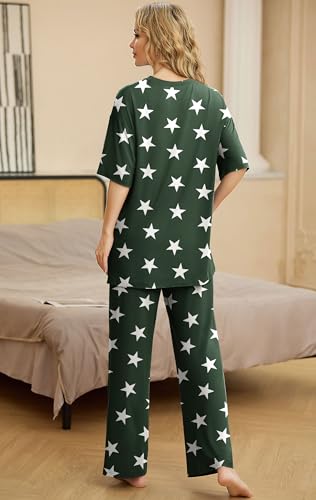 Image of PrinStory Pajamas for Women Soft Pjs Lounge Set S-4XL