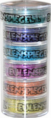Eulenspiegel 999110 - Polyesterglitzer Party-Edition, 6 x 6 g, Streuglitzer, Karneval, Halloween, Mottoparty
