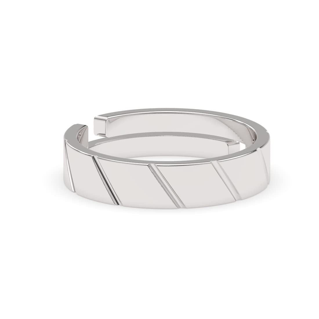 Clara Real 925 Sterling Silver Twist Band Ring |Size Adjustable, Rhodium Plated | Gift for Men & Boys (B0C2QJKCFF) Amazon Price History, Amazon Price Tracker