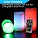 Novelty Place Flameless Candles with Remote, Real Flickering & Real Ivory Color Battery Powered LED Pillars Candle with Remote Control and Timer Function - 12 Preset Multi Colors