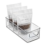 InterDesign 64030 Refrigerator, Freezer and Pantry Storage Container – Food Organizer Bin, Clear-Set of 1