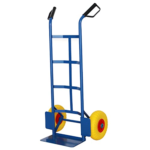 Rhino Racking - Heavy Duty Sack Truck in Blue - Reinforced Industrial Steel - Max Load 325kg