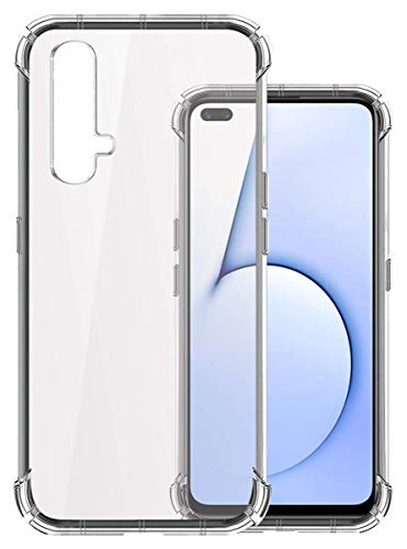 Image of COVERBLACK Rubber Back Cover for Realme X50 5G -RMX2051 - Transparent