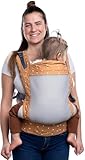 Beco Toddler Carrier - Breathable 3D Mesh Front-Carry & Backpack Style Carrier with Tall Supportive Back and Ergonomic Extra-Wide Seat for Children from 18months (20-60 lbs) - Cool Brick Heart