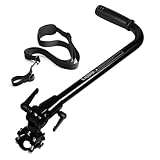 Weed Eater Handle Extension Back Saver, Upgraded Aluminum Grip Trimmer Handle with Adjustable Shoulder Strap, Weed Eater Attachments for Easy Yard Trimming Edging （Black