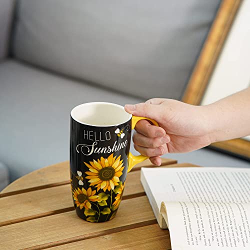 Topadorncoffeeceramicmugporcelainlatteteacupwithlid17oznoveltycoffeemugsformenwomenofficehome  Urban Country Home Decor Topadorn coffee ceramic mug porcelain latte tea cup with lid 17oznovelty coffee mugs for men women office home  urban country home decor