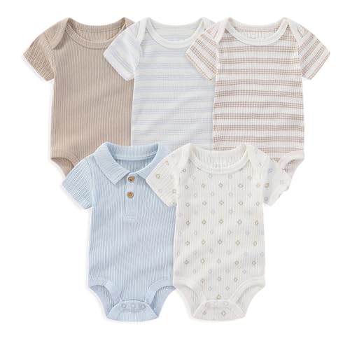 Image of Kiddiezoom Newborn Baby Layette Set 10-Piece with Bodysuits and Pants Set for Unisex Baby Gift Sets