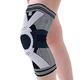 RELAXEE 膝サポーター 【専門家推奨/スポーツ特化】 スポーツ 柔道整復師推奨 薄手 膝パット 膝固定 蒸れない 高通気性 半月板 ランニング 登山 ゴルフ バレーボール 日常生活 1枚入 (ブラック × グレー, XL)