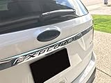 LimitlessParts Black ABS Plastic Tailgate Letters Inserts fits 2016-2019 Explorer