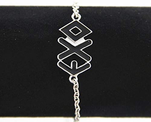 Tumdem Kpop Accessories Bracelet Alloy Letter EXO Bracelet Alloy Wristband for Star Fans Ornament